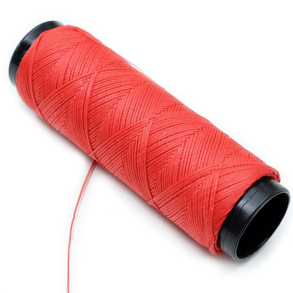 Polyester ciré 0,6mm vendu par coupon de 2 mètres Rouge