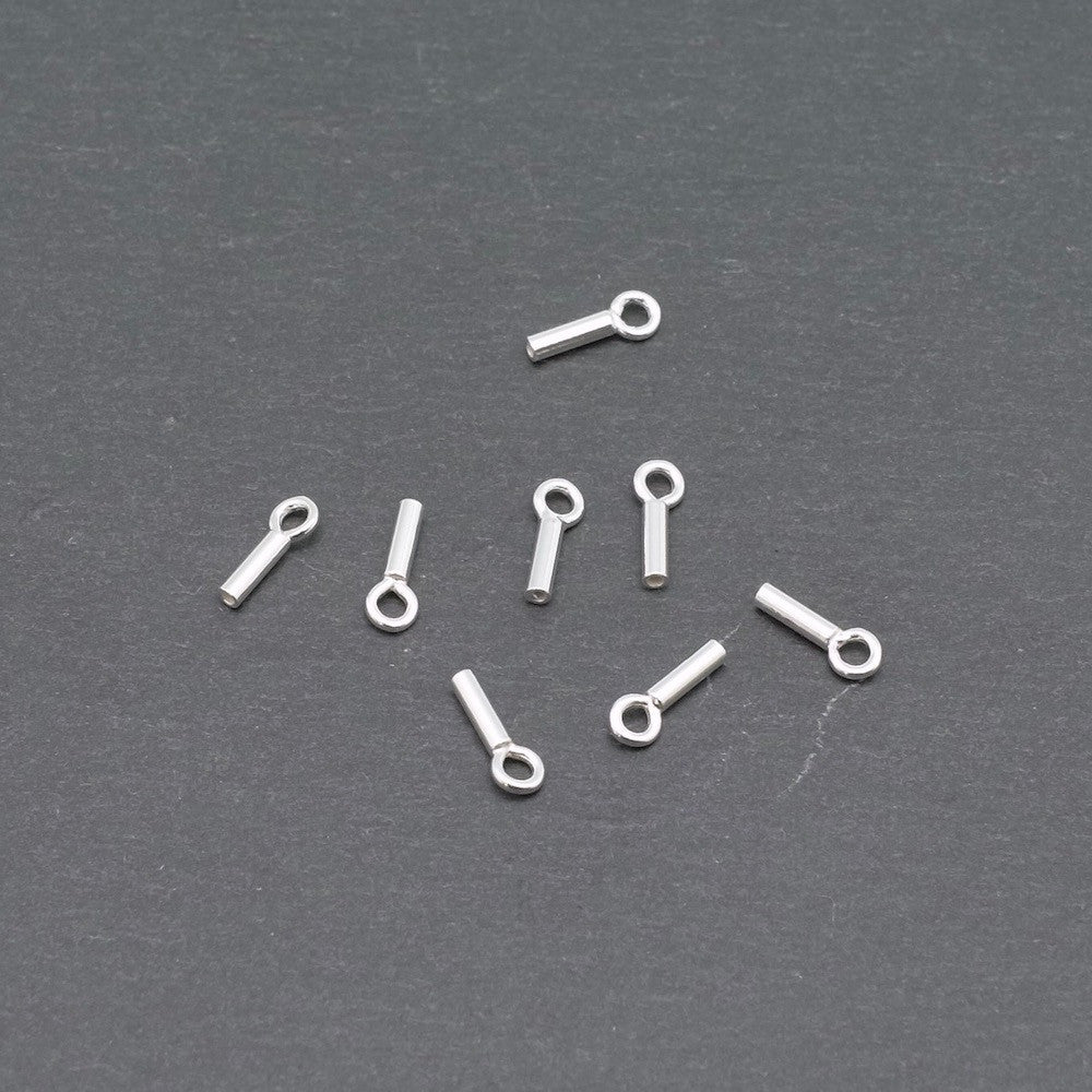 Lot de 6 embouts 1mm en argent massif 925