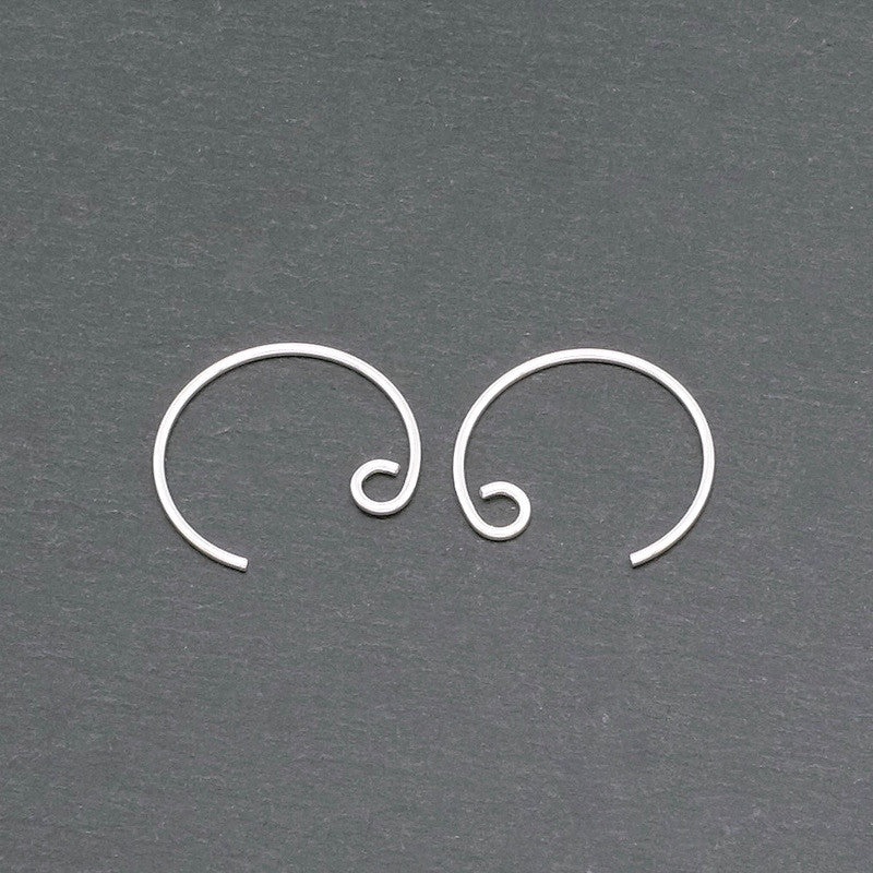 Une paire de Boucles d'oreilles rondes en Argent 925