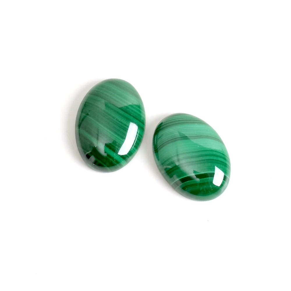 Cabochon pierre naturelle Ovale 13 x 18mm Malachite