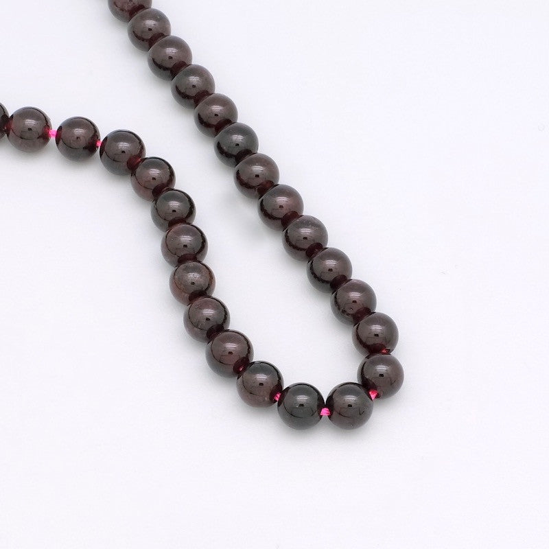 Lot de 15 perles rondes 6mm de Garnet naturelle 