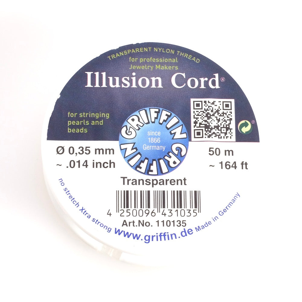 Bobine de 50 mètres de fil Nylon transparent 0,35mm Griffin