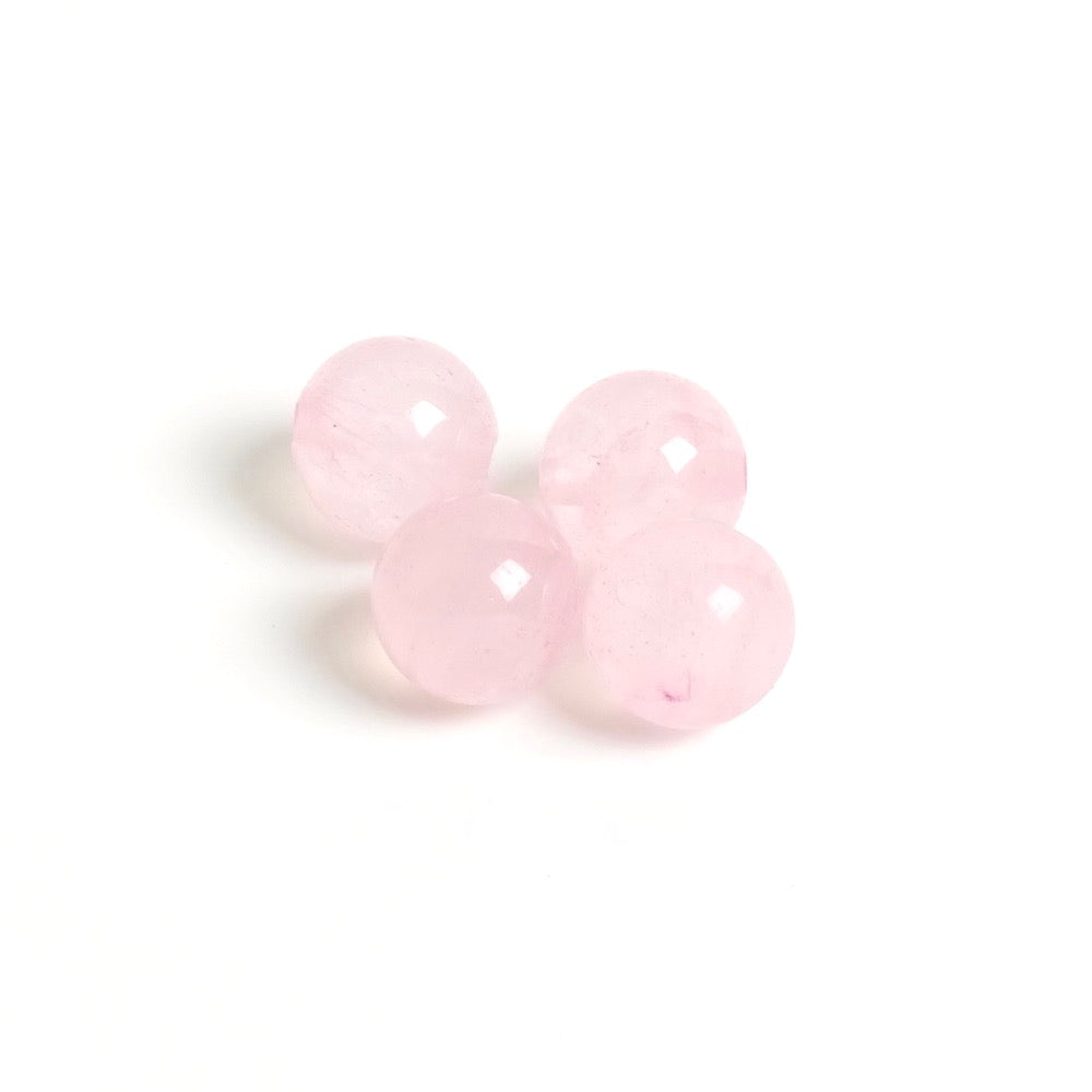 20 perle rotonde ca. Quarzo rosa naturale da 4,5 mm