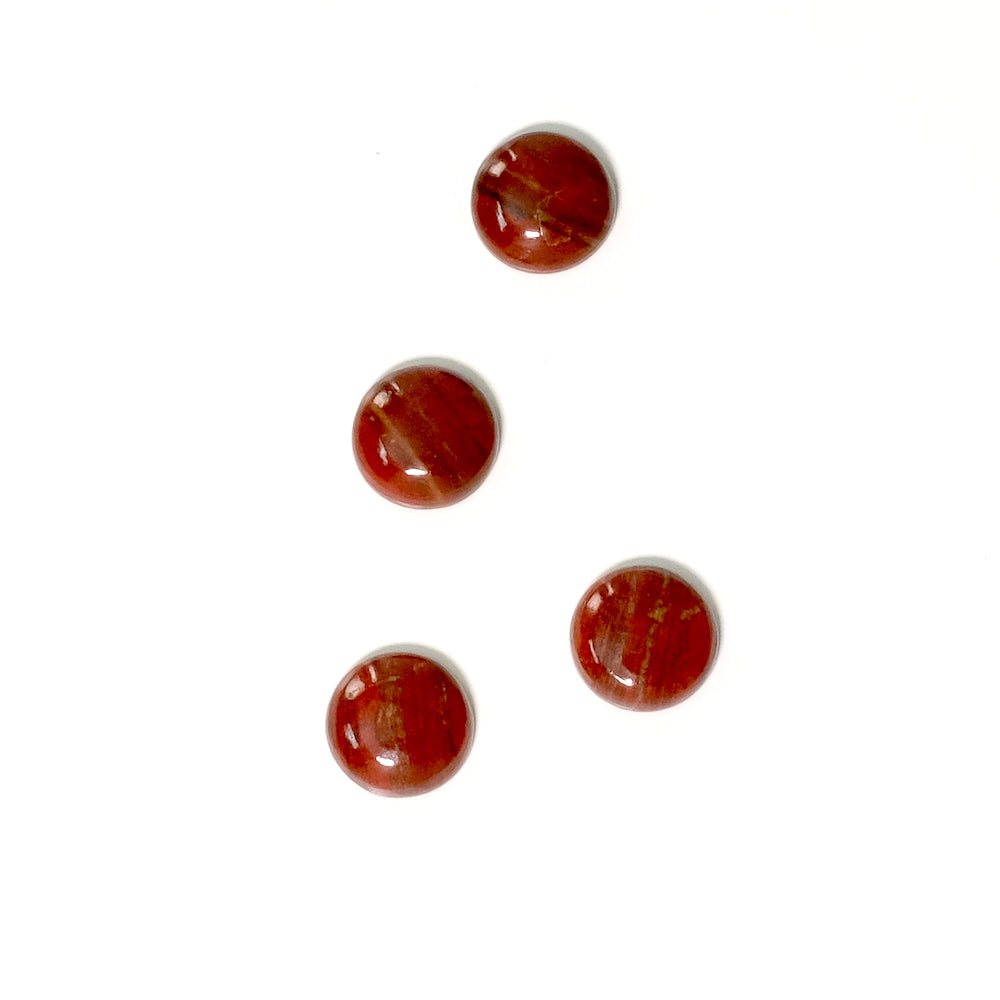 Cabochon pierre naturelle 8mm Jaspe Rouge